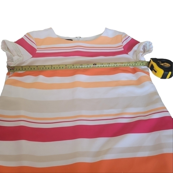 JONES New York Colorful StripedShift Dress Worn Once sz 14 EUC - Picture 6 of 13
